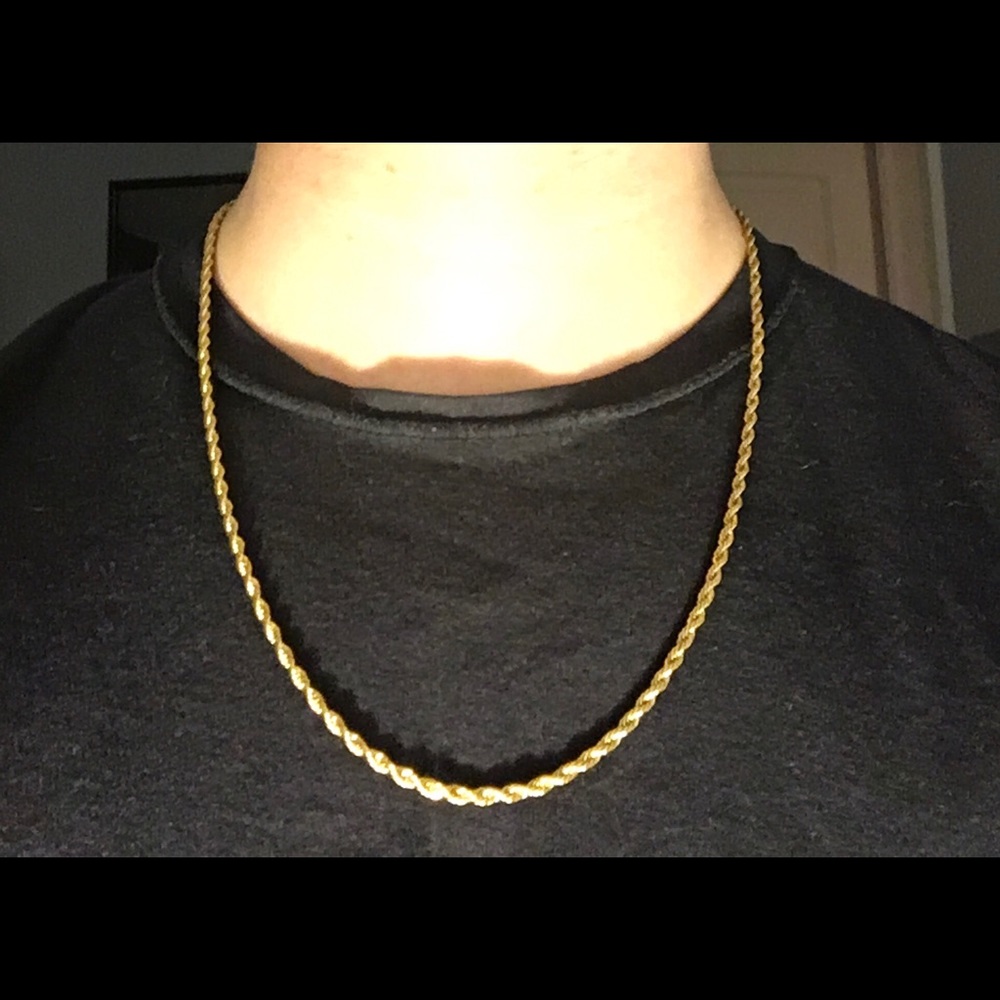 Gold Chain Rope Chain 22in 3mm
